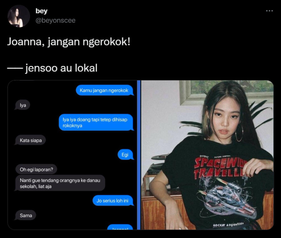 Joanna, jangan ngerokok!